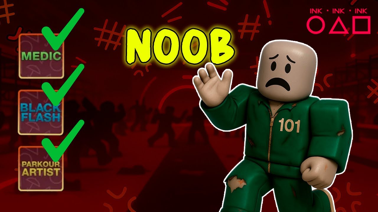 A DURA REALIDADE de ser NOOB no Ink Game - ROBLOX - EP.2