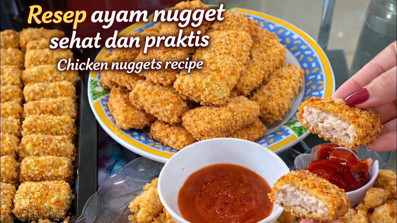 RESEP HOMEMADE AYAM NUGGET SEHAT & Bisa di FROZEN - HOMEMADE CHICKEN NUGGETS RECIPE CAN BE FROZEN