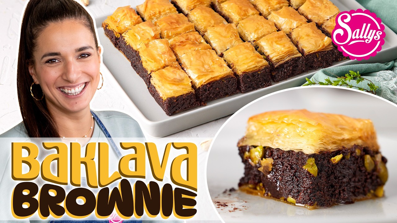 Baklava 🤝 Brownies = Geschmacksexplosion / knusprig schokoladige Baklava Brownies / Ramadan