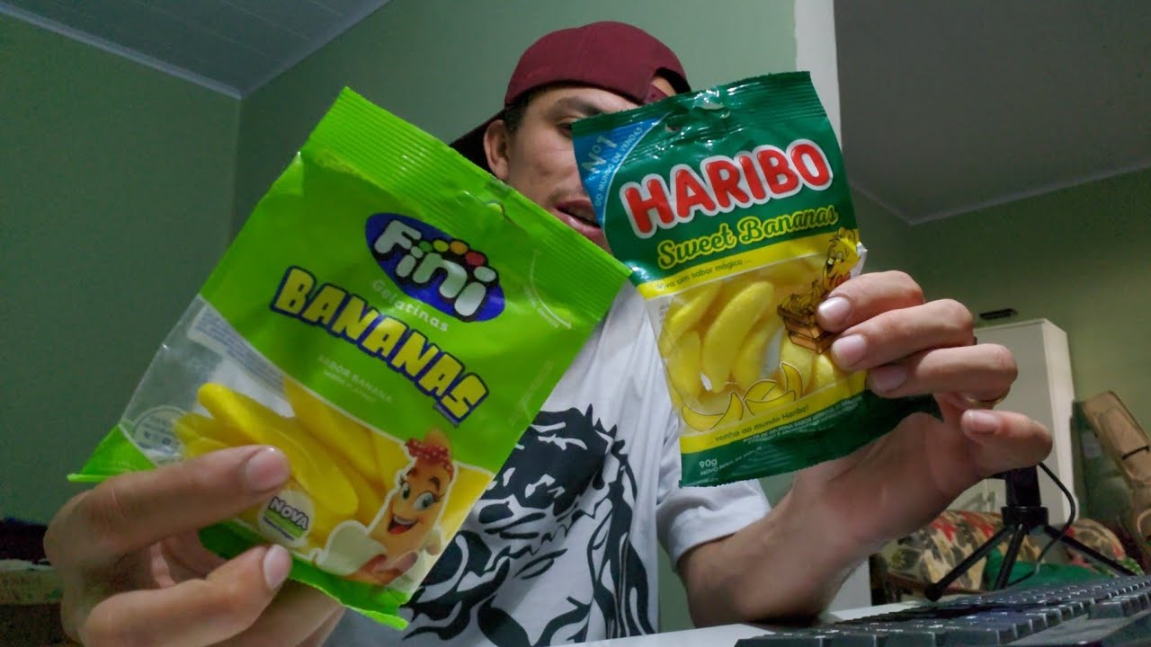 ASMR 🍌 Gelatinas de BANANA / FINI e HARIBO