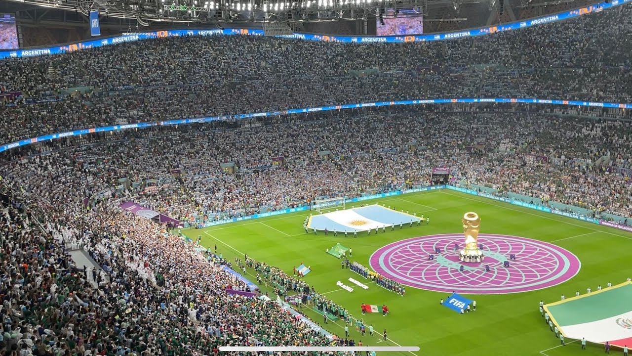 Argentina vs Mexico National anthem at Lusail Stadium FIFA World cup Qatar 2022