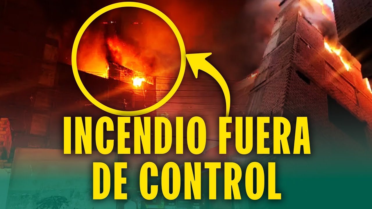 INCENDIO FUERA DE CONTROL: SINIESTRO CONSUME DEP&Oacute;SITO DE JUGUETES EN JR. CANGALLO