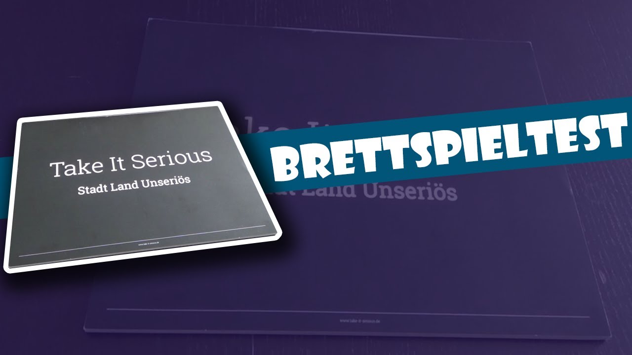Stadt Land Unseri&ouml;s - Brettspieltest