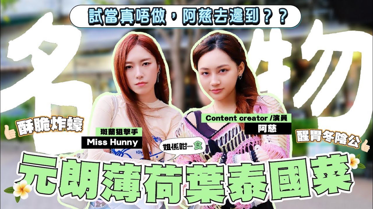 【一世食唔厭#美食 地圖】元朗名物｜薄荷葉泰國菜｜試當真唔做阿慈去邊個台？｜【姐係咁…食】