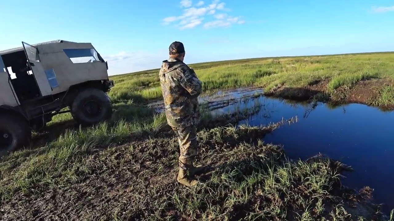 Маленькое путешествие на большом вездеходе. На рыбалку дружной компанией