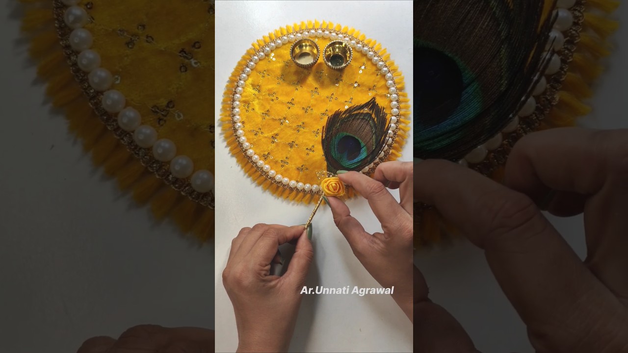 Easiest Aarti Thali Decoration 🌸