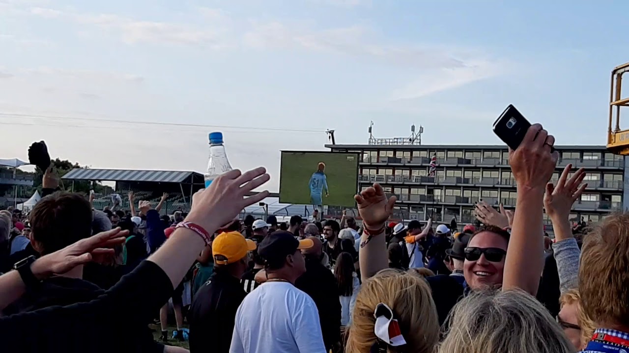 Cricket world cup in front of 10,000 F1 fans at British GP...