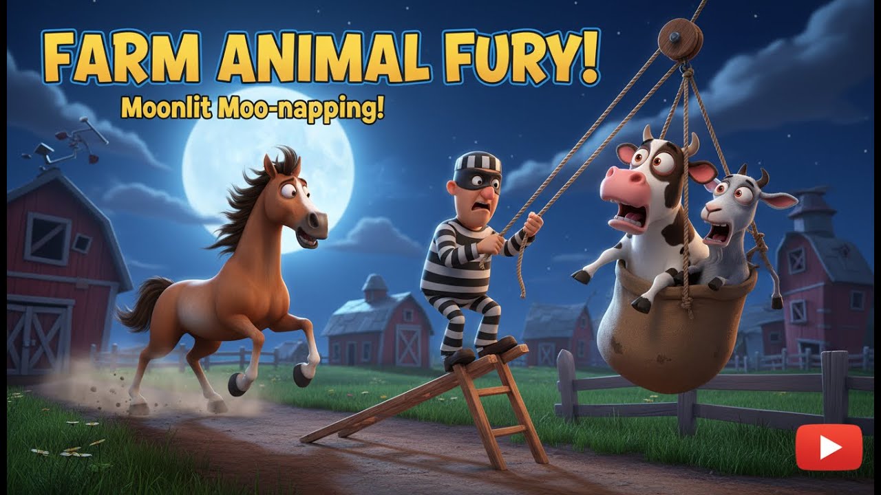 Brave Horse Saves Old MacDonald Farm | Kids Cartoon Story