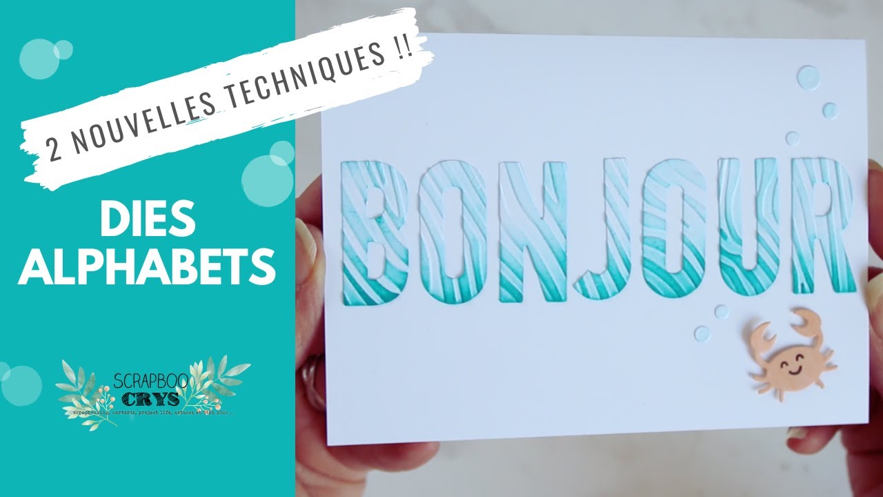 DIES ALPHABETS  ✨ encore des IDÉES GÉNIALES pour les utiliser ! Tuto scrap carterie