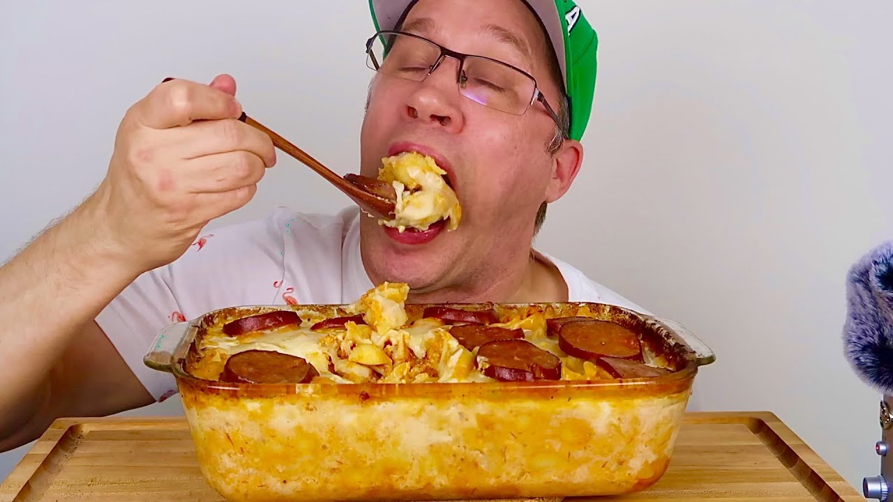 ASMR • Pepperoni • Pizza • Mac & cheese • Mukbang ! 먹방  Shop • Cook & Eat  with Me