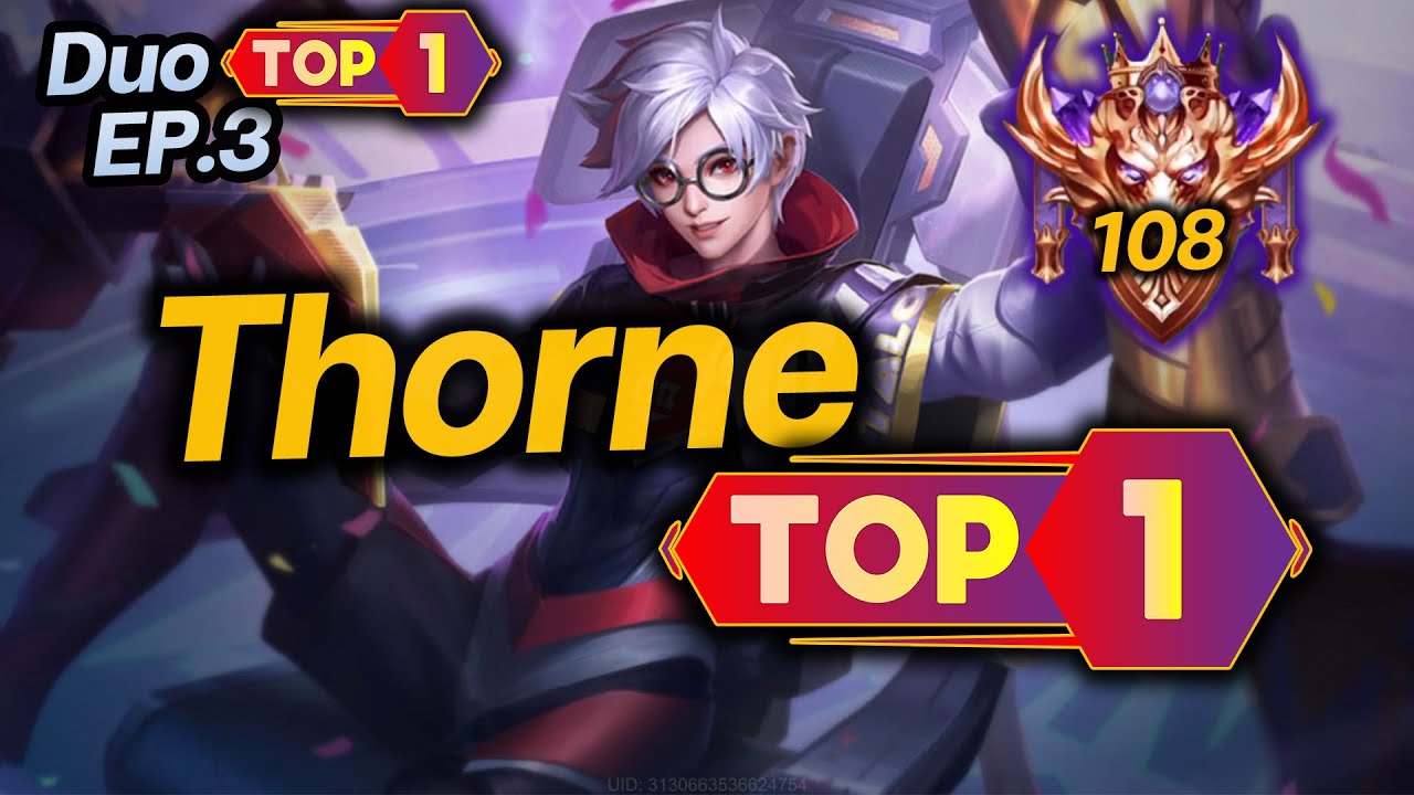RoV : DuoTop1 EP.3 มากับ Thorne อันดับ 1 Mega Kill ในแรงค์ซูพรีม 108 ดาว เวอร์จัด