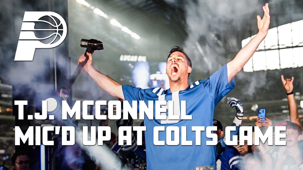 T.J. McConnell Mic'd Up to Strike Anvil at Colts Game