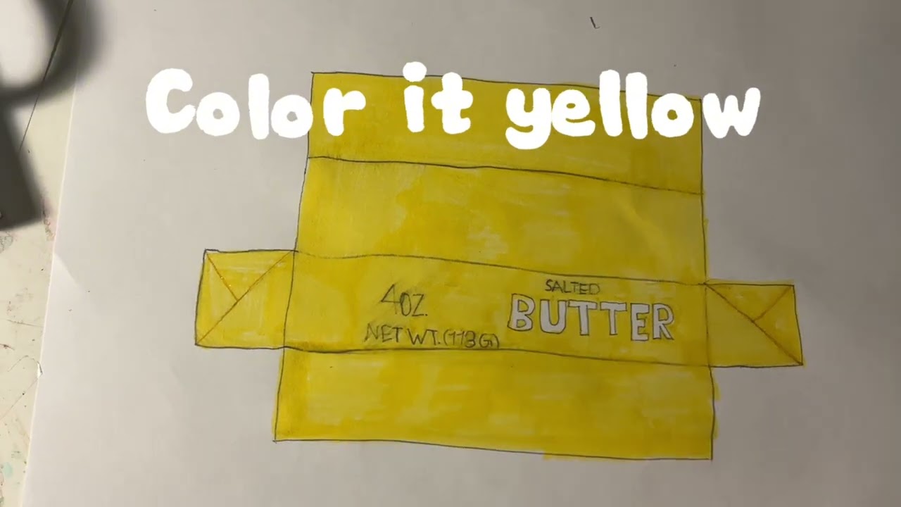 QUICK TUTORIAL HOW TO MAKE THE VIRAL BUTTER SQUISHY!! (under a minute)🌼⭐️💛🧈😝