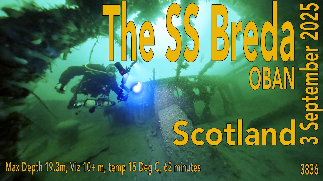 Scuba Diving, The SS Breda, wreck in Ardmucknish Bay, Oban, Scotland