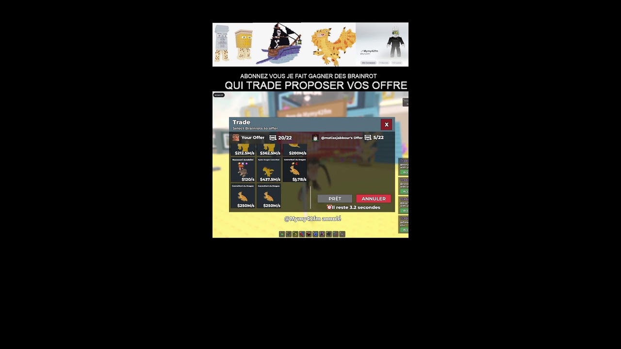 Les gars live chill venez trade avec la machine ou sans aussi pvp mais pas duel
