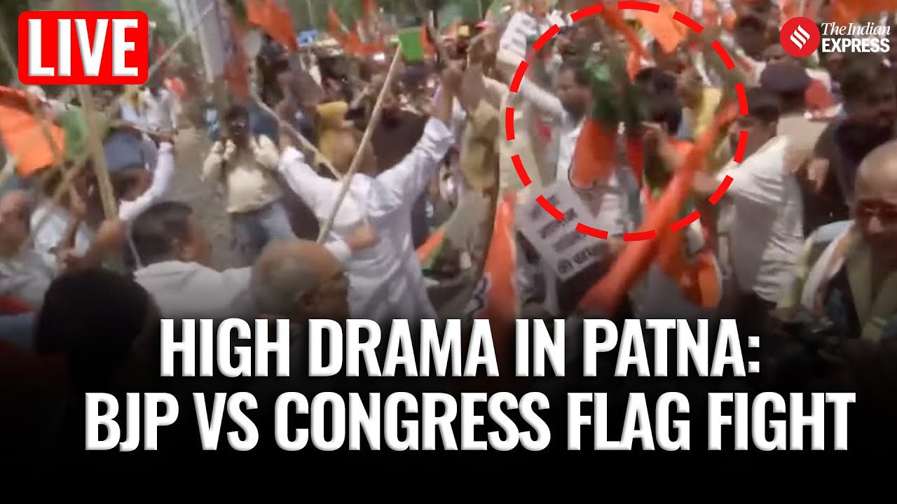 LIVE: BJP-Congress Workers Clash At Patna Congress Office Over Remarks On PM Modi