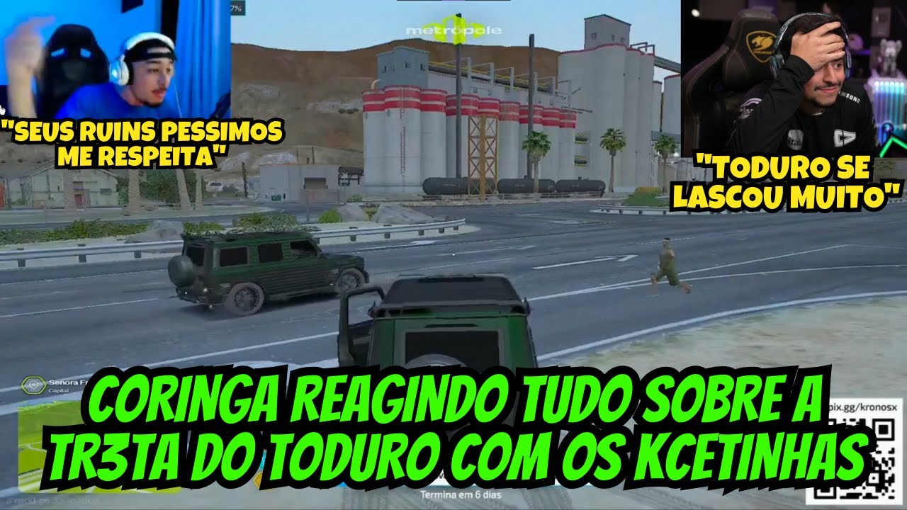 LOUD CORINGA REAGINDO TUDO SOBRE A TR3TA DO TODURO COM OS KUCETINHAS!!!