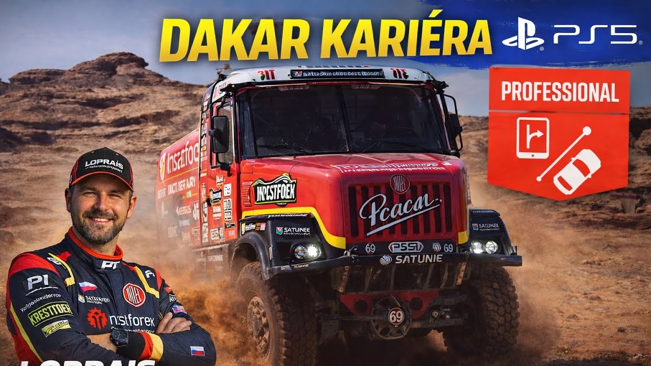„Dakar Desert Rally 2. etapa – Kariéra Professional 😱 | PS5 | Aleš Loprais 🇨🇿“