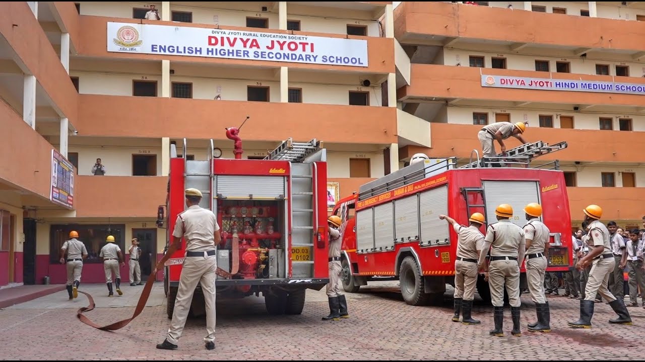 Fire Drill Training Program at Divya Jyoti School | Fire Department Daman 2023🔥