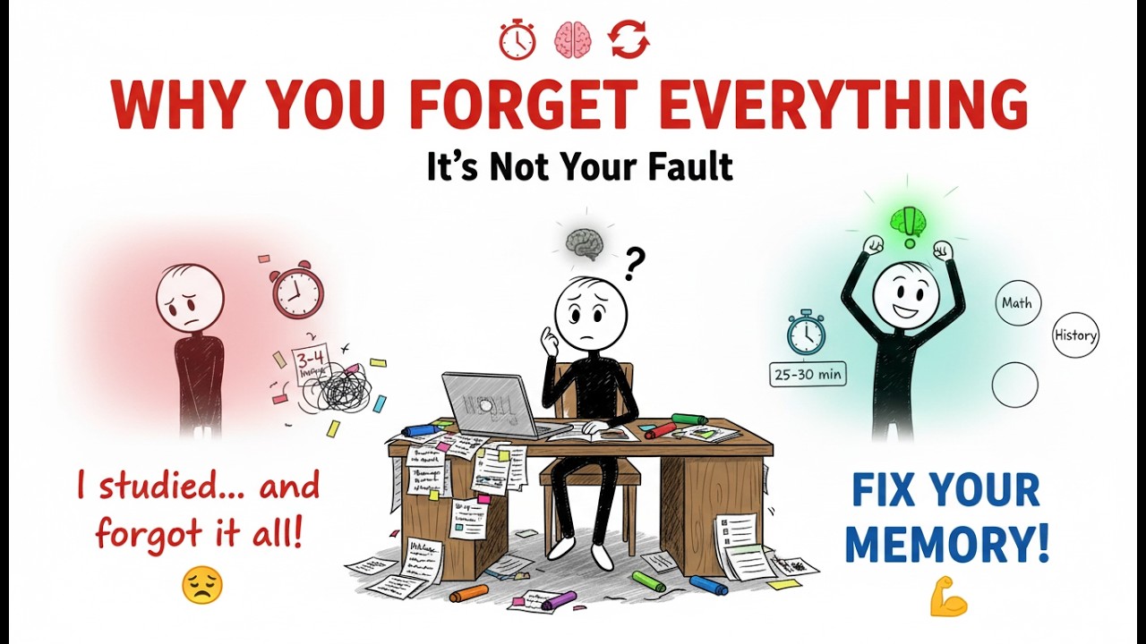 Why You Forget Everything After Studying (It’s Not Your Fault)