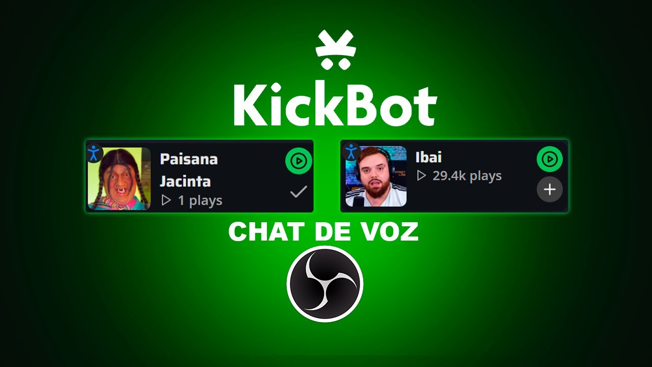 Cómo configurar KICKBOT: Chat  de voz de Famosos para Streams.