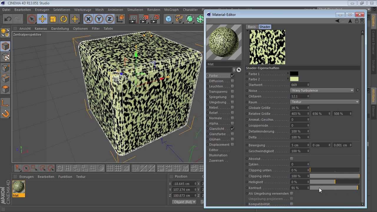 [9.5] Der Noise-Shader (C4D-Video-Training)
