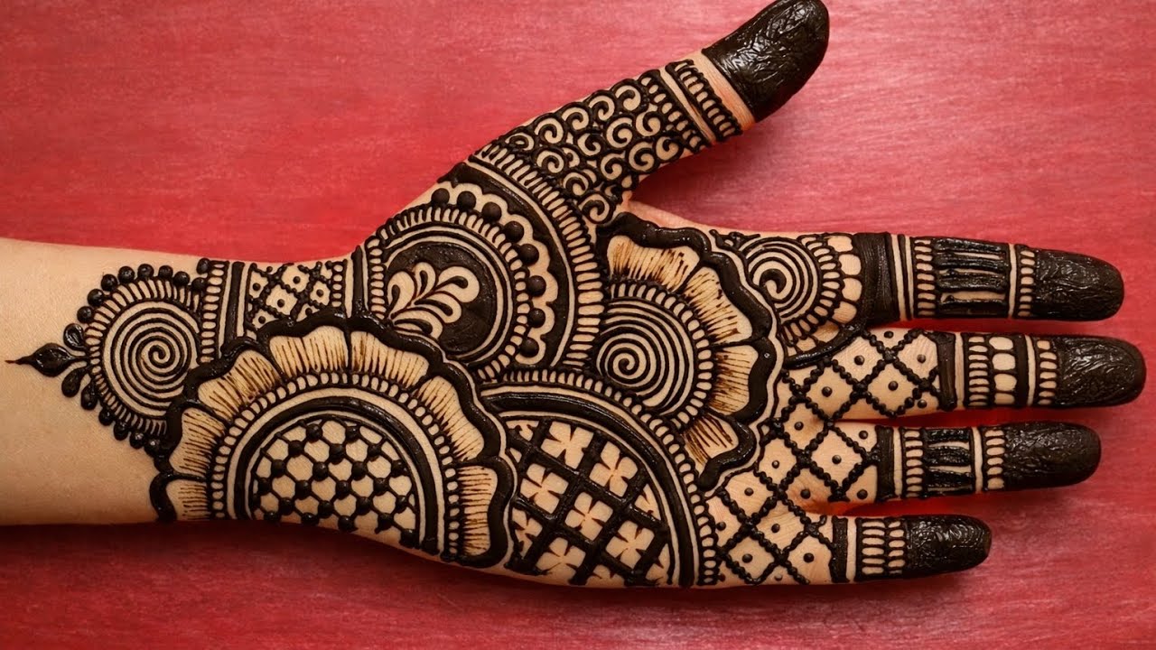 Simple beautiful front handmehndi design | easy latest new mehandi design | mehandi design for hand 