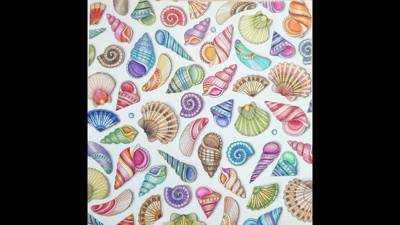 Johanna Basford Lost Ocean finished pages
