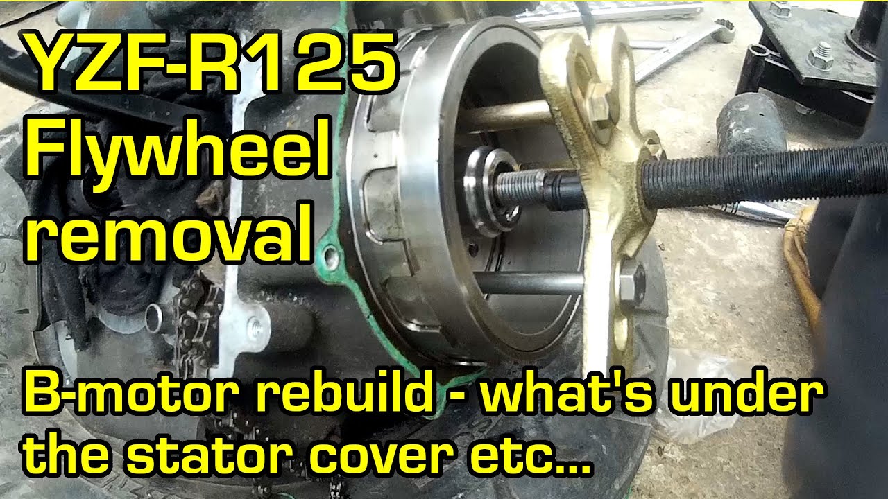 YZF-R125 flywheel removal