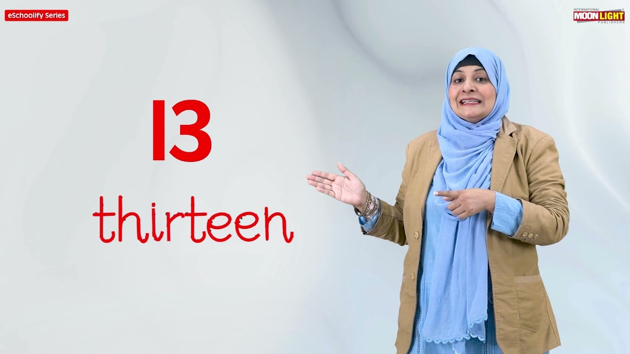 Counting in words 11 to 20 Page Number 14 (eSchoolify-Maths Achiever)