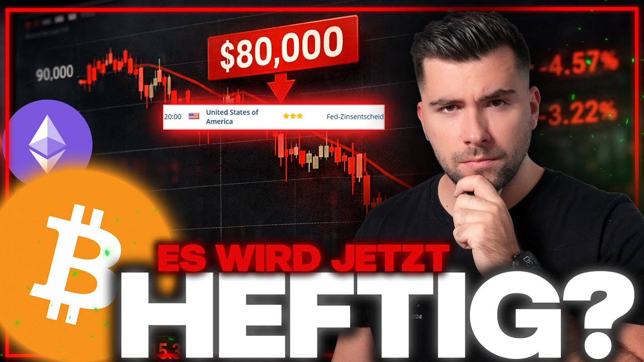 Krypto Achtung!: FATALER Wochenstart steht uns bevor! (Warum fällt BTC?)