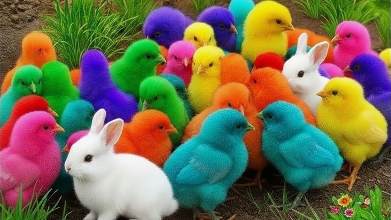 Tangkap Ayam Lucu, ayam warna warni, ayam rainbow, kelinci lucu, bebek lucu, ikan koi, Hewan Lucu