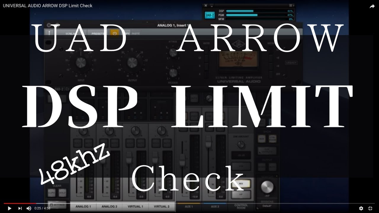 UNIVERSAL AUDIO ARROW DSP Limit Check 48khz