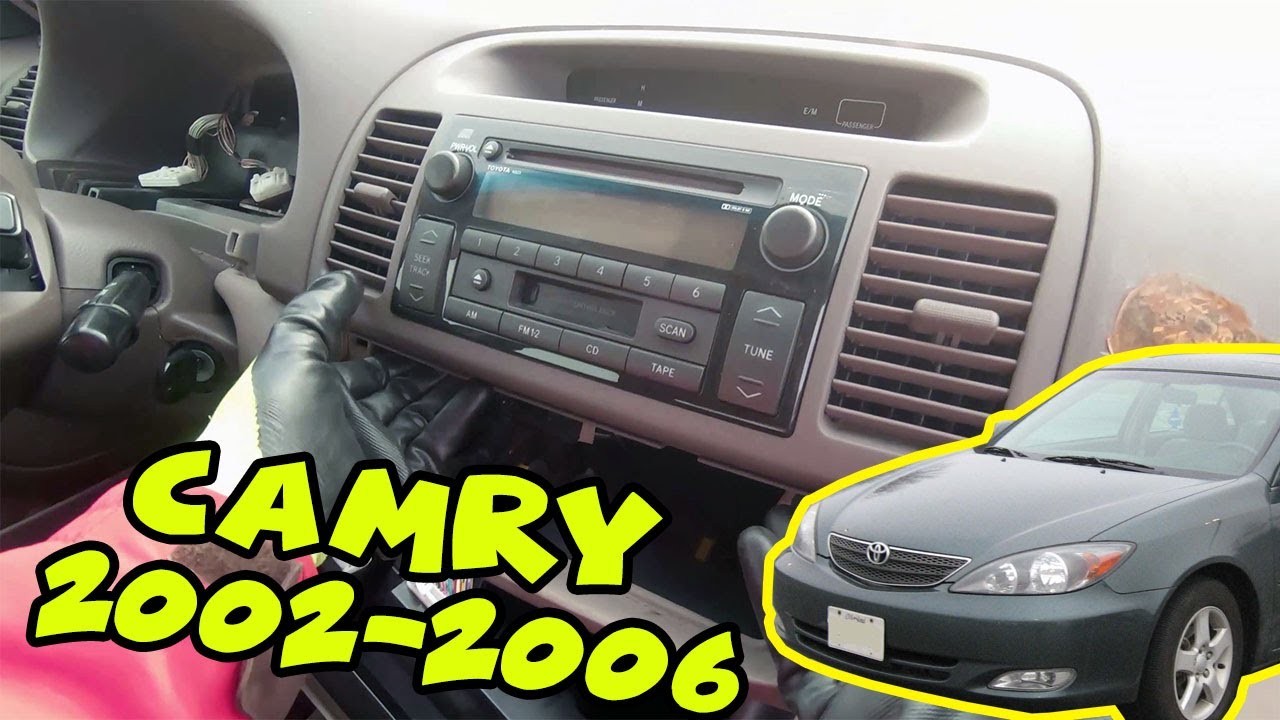 How to Remove a Stereo Radio From a Toyota Camry 2002 2003 2004 2005 2006 DIY