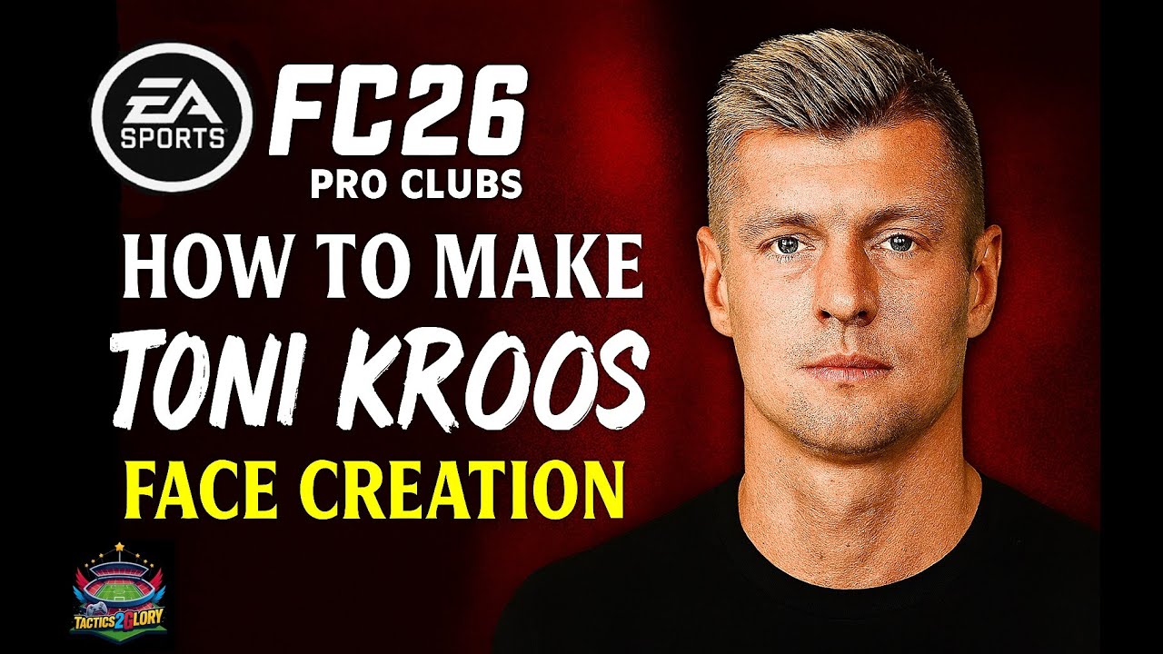EA FC 26 FACE SERIES: Episode 8 - How to make Toni Kroos - Pro Clubs Face Creation #viral #eafc26