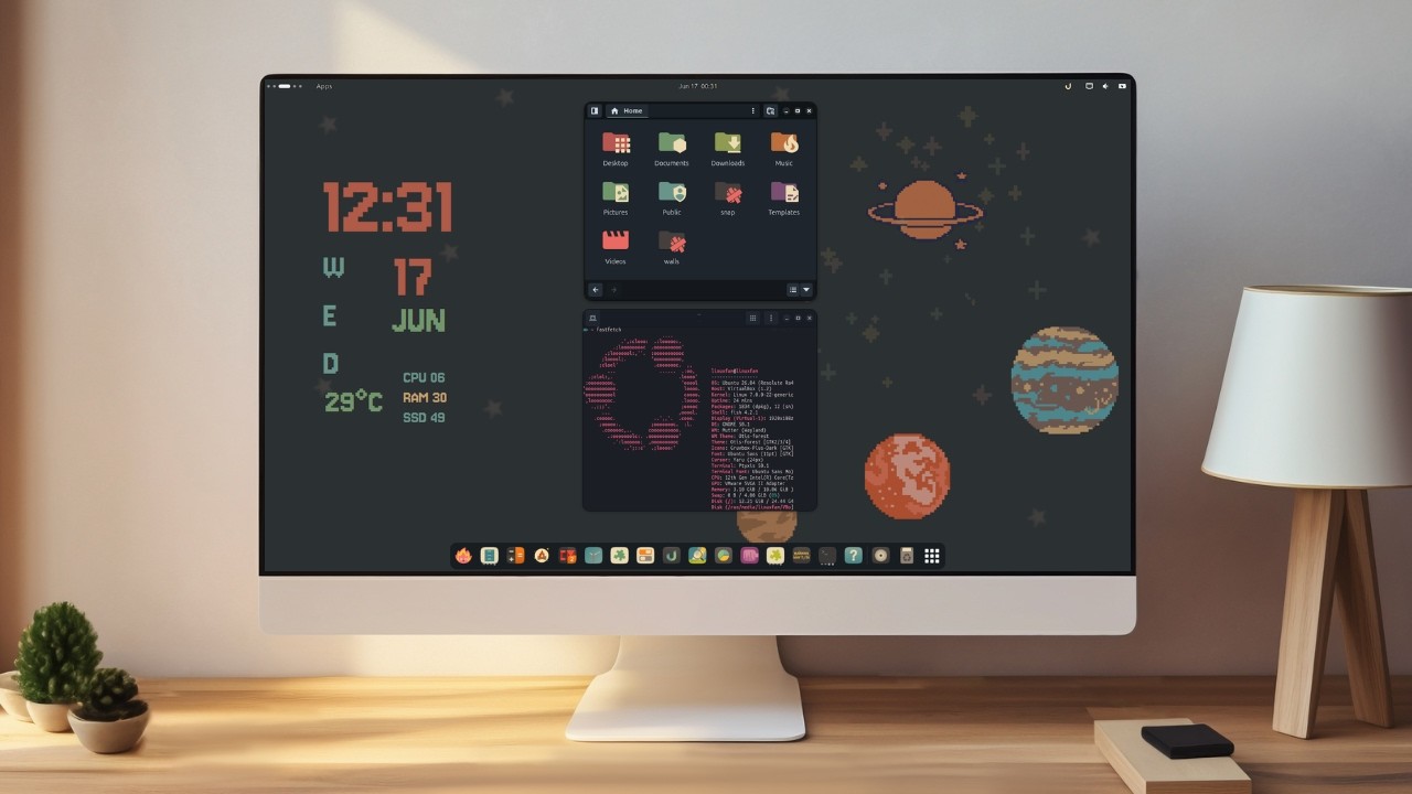Как сделать рабочий стол Ubuntu 26.04 красивее