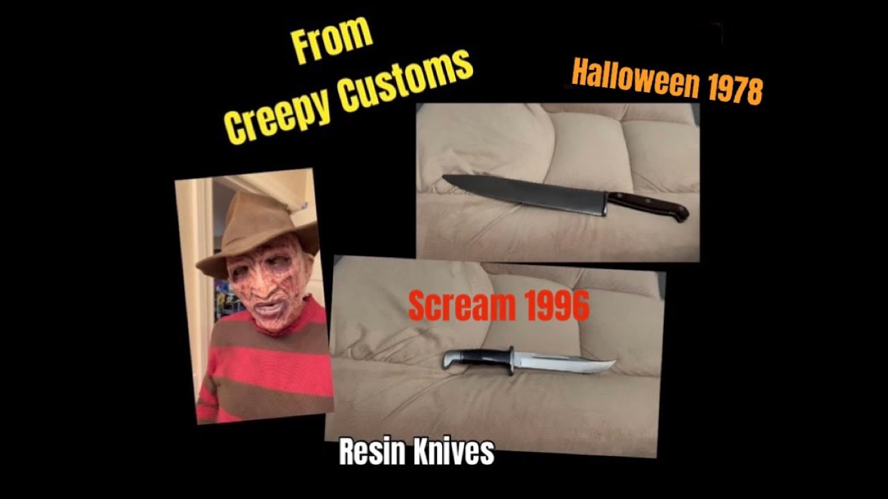 Creepy Customs Ghostface & Michael Myers Resin Cosplay Knives - Review + Comparison