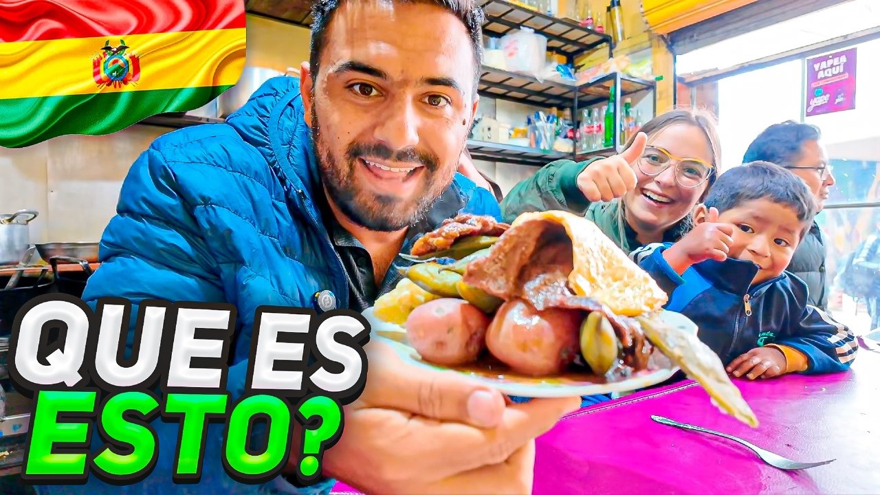 ¡Probando COMIDA CALLEJERA BOLIVIANA! ¿Qué comen? 🇧🇴