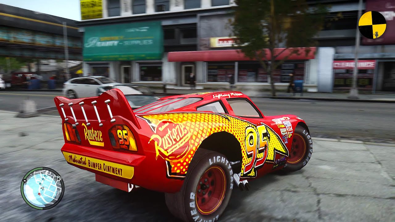 GTA 4 Crazy Lightning McQueen Ep.2
