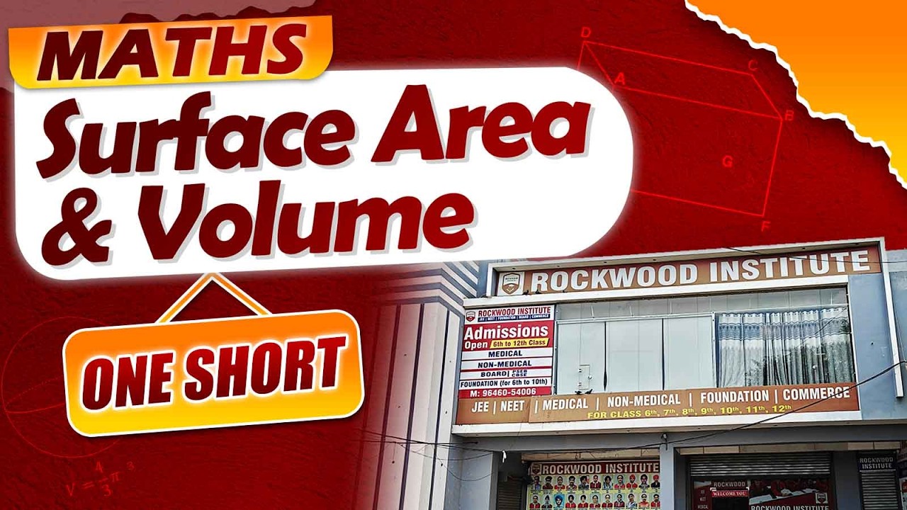 🔥Surface Area and Volume | Class 10 Maths| CBSE | Board Exam 2026Surface Area and Volume One Shot |