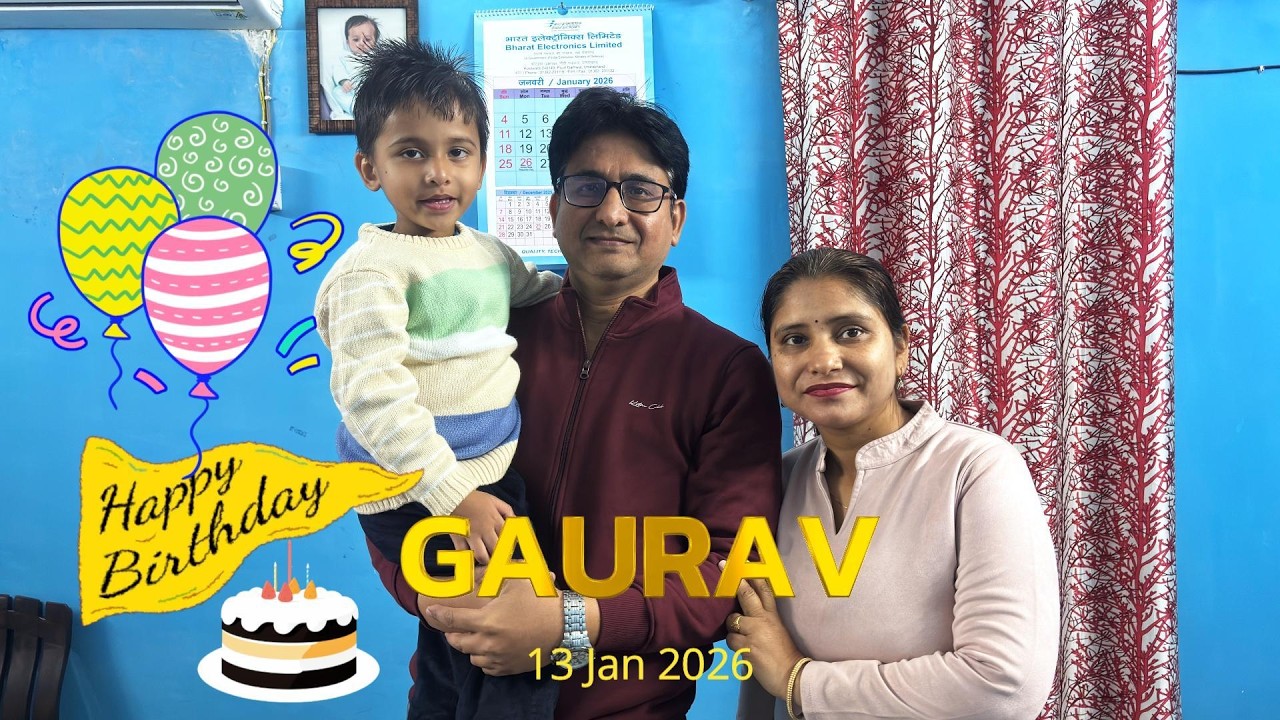 Happy Birthday Gaurav Uncle 🎉 | Special Celebration Video | Avyaan | Ritvaan | 13th Jan 2026