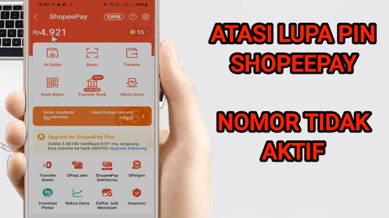 Cara Mengatasi Lupa Pin ShopeePay Nomor Tidak Aktif