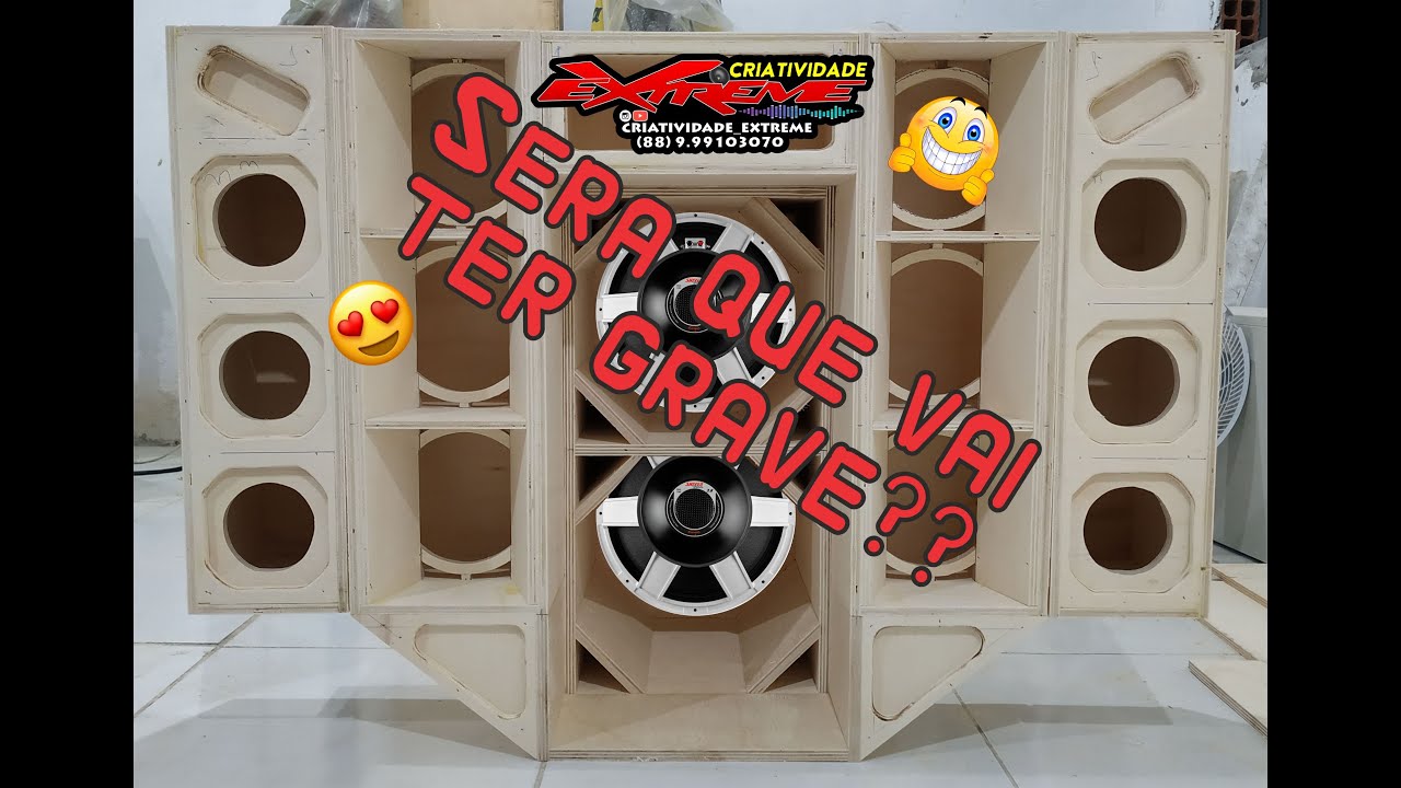 Mini Paredão, 2 graves 10 pol TOP