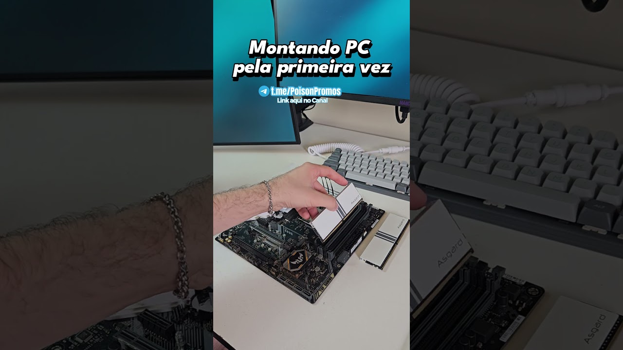 Montando meu primeiro PC gamer #pcgamer #montarpc #comomontarpc #primeiropc  #setupgamer