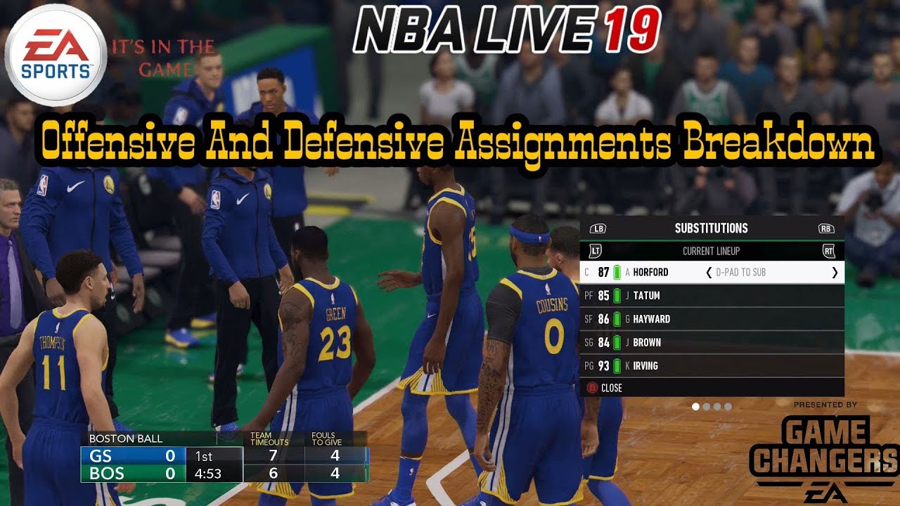 Nba Live 19 Defensive And Offensive Sets And Adjustments Breakdown