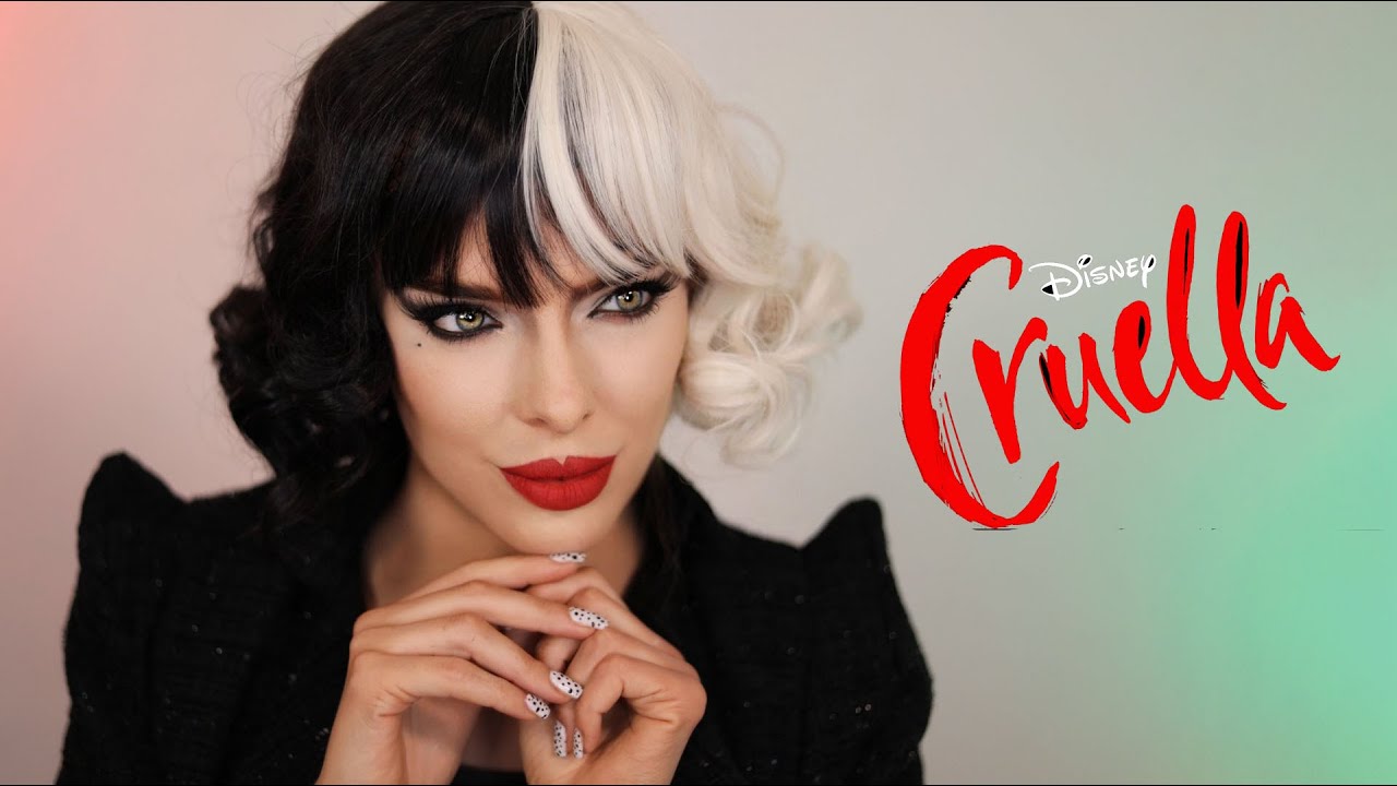 Cruella Makeup Tutorial for Halloween 2021 - Emma Stone Cruella Cosplay | Jolie Beauty