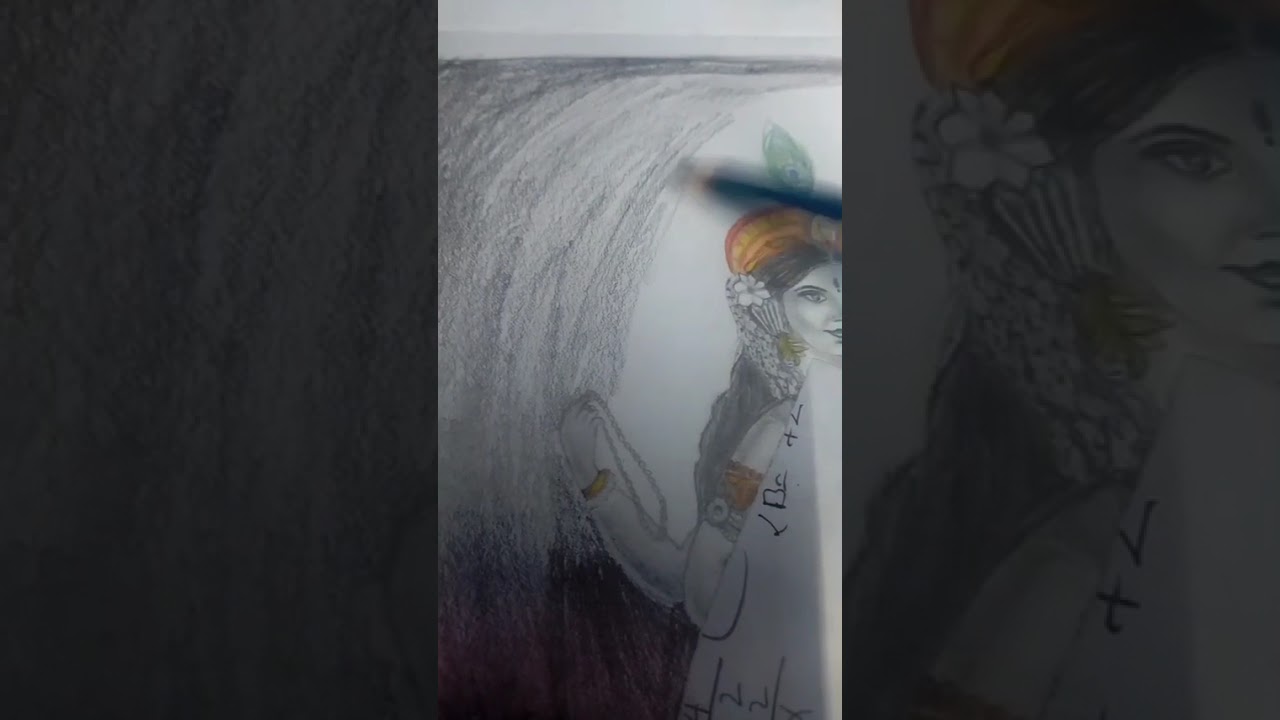 #realistic #drawing #saraswati mata🙏🙏@art by sadhana 😍😍