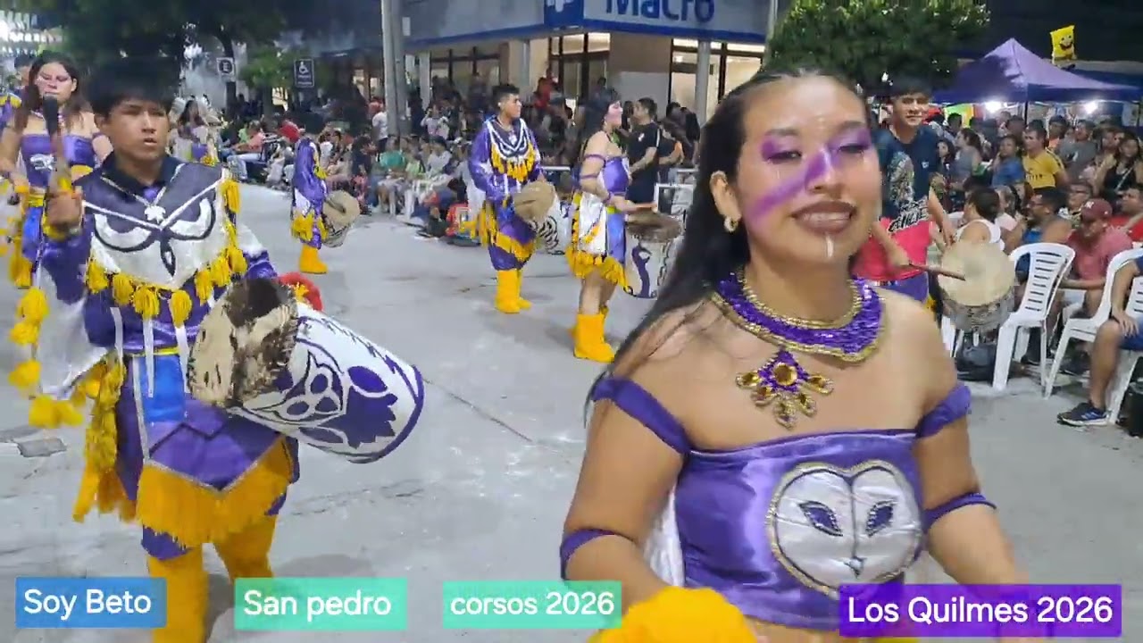 Comparsa Indígena Los Quilmes 2026!! Noche 4 de corsos en san pedro.