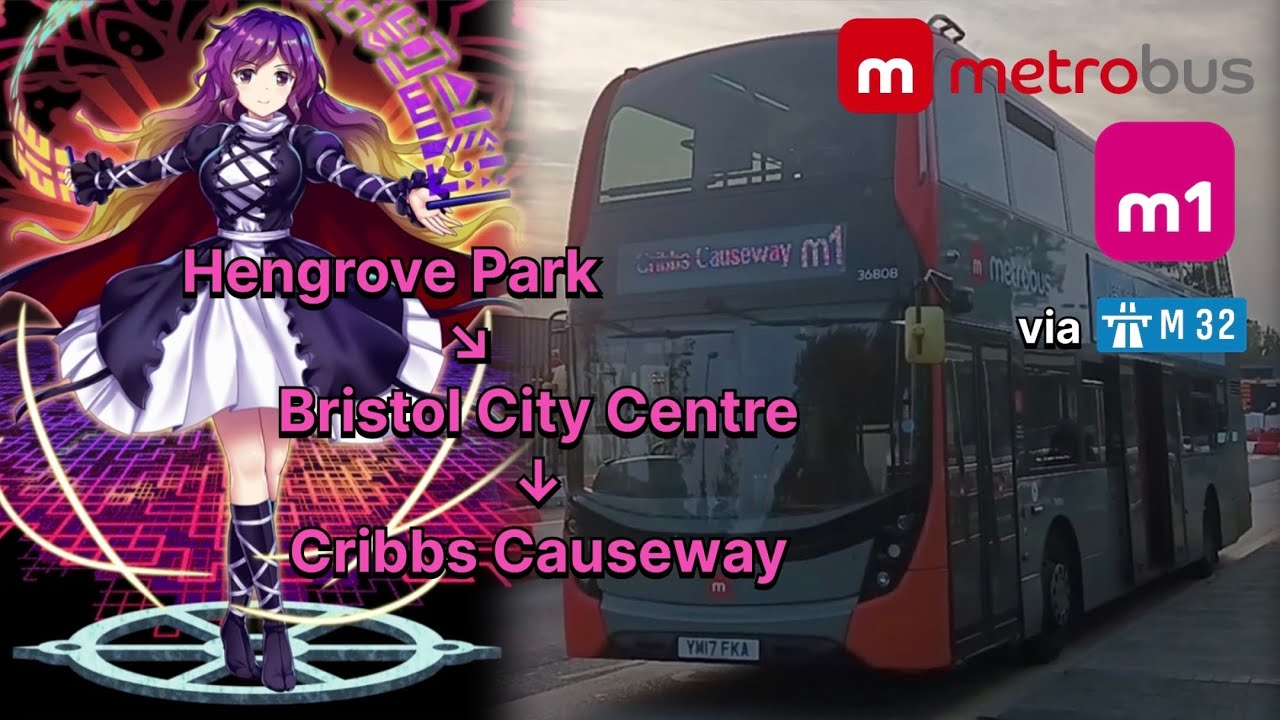 [Full Route Visual 快鏡行車] Bristol bus metrobus m1 (to Cribbs Causeway 往克里伯堤道)
