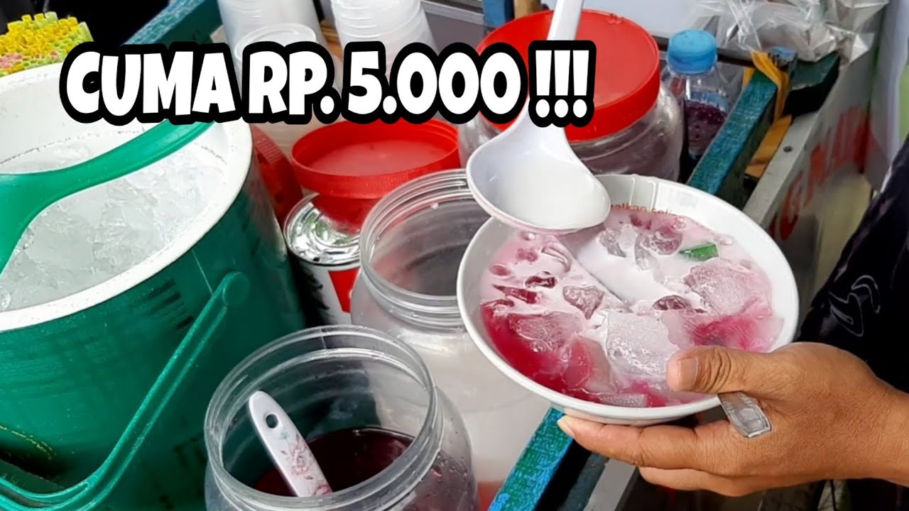 MURAH CUMA RP. 5.000 & SUDAH HAMPIR PUNAH ! INDONESIAN TRADITIONAL STREET FOOD - ES SELENDANG MAYANG